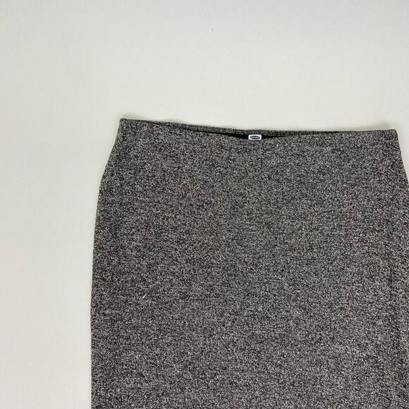 Old Navy Dark Gray Straight Pencil Skirt Size L Pull On Knit Career Office - Picture 2 of 5